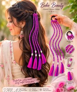 Boho Navratri Hair Accessory