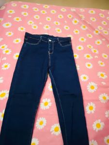 Dark Wash Blue Denim Jeans