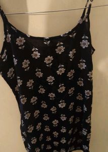 Black Floral Printshort kurti