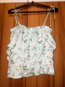 Floral Ruffled Cami Top