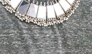 Mirror Necklace &amp; Earring Set