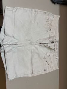 Stylish White Denim Shorts