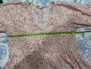 H&amp;M Floral Print Puff Sleeve Dress