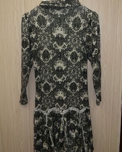 Vintage Floral Print Dress