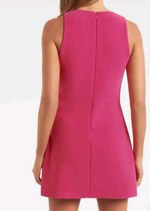 Chic Sleeveless Pink Mini Dress