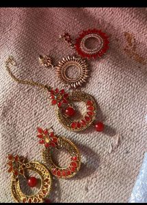 Yellow Floral Jhumka Earrings