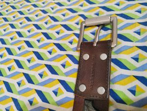 Heavy duty rugged brown belt