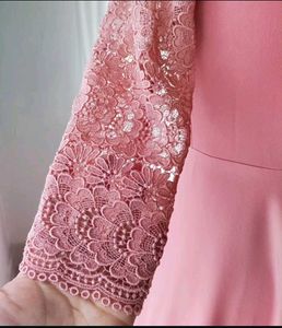 Elegant Pink Midi Dress