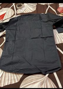 Zara Black Shirt with Tan Pockets