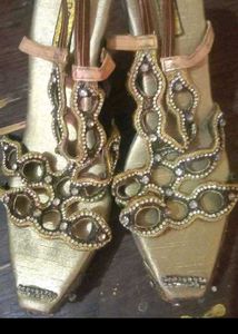 Embellished Heeled Sandals