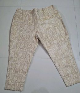 Paisley Pattern Cropped Pants
