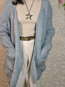Cozy Blue Knit shrug