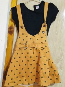 Cute Polka Dot Jumper Dress