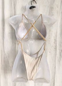 Textured Bikini Set