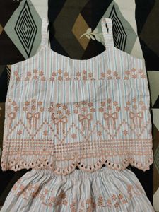 Chic Embroidered Co-ord Set