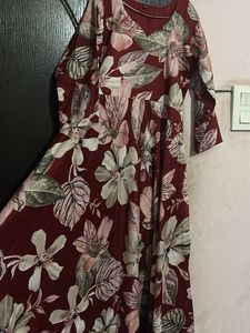 Elegant Floral Print Maxi Dress
