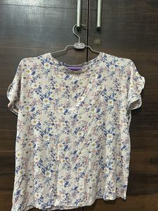 Floral Print Short Sleeve Top