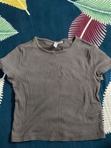 fitted crop tshirt
