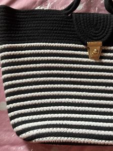 Stylish Striped Handbag made in Manipur