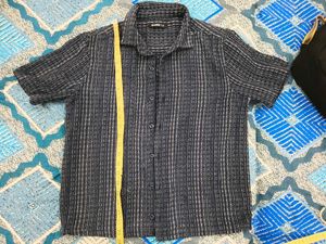 Men's Short Sleeve Patterned Shirt