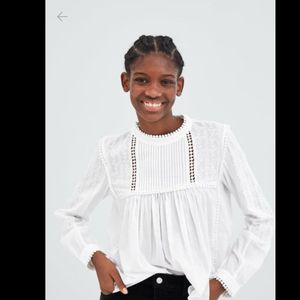 Zara Embroidery Top