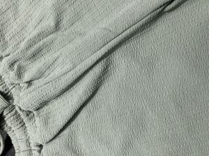 Light Green Textured Joggers