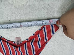 Red, White &amp; Blue Striped Bikini Bottom 🤎