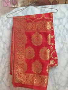 Red & Gold Banarasi Saree