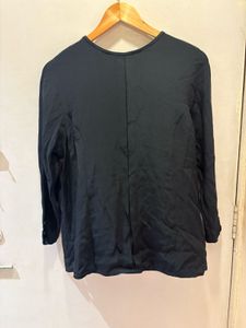 Elegant Black Button-Up Blouse