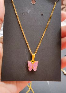 Sparkly Butterfly Necklaces