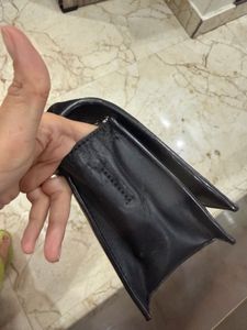 Chic Black Suede &amp; Faux Leather Handbag