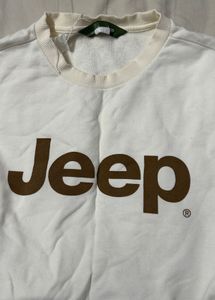 Jeep White  Sweatshirt