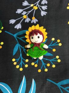 Handmade Crochet Sunflower Doll