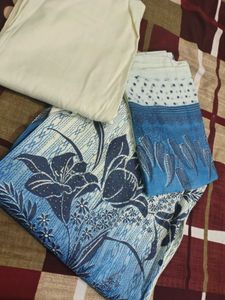 Designer Printed Kurta Set febric