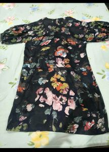 Floral Print Puff Sleeve Dress