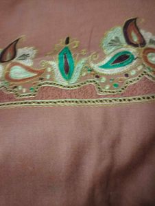 Embroidered showal