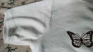 Cute Butterfly Graphic Tee &amp; Yellow Top