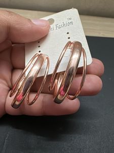 Elegant Rose Gold Hoop Earrings