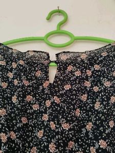 Floral Print  off shoulder Mini Dress