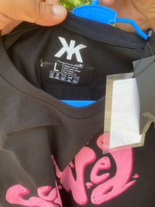 Y2K Oversized Black Graphic Tee|Relaxed Fit