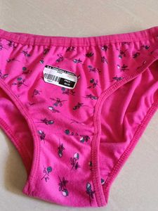 Cute Pink Floral Briefs