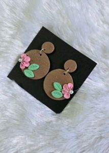 🦋🌺Handmade Floral Clay Earrings