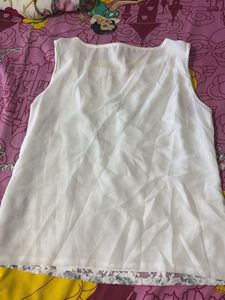 Elegant Floral Sleeveless Top