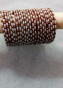 Bangle Set 24 pcs 2 dargen Sparkling Brown