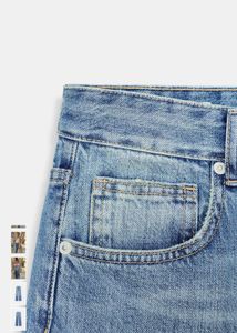 Wide Leg Blue Denim Jeans