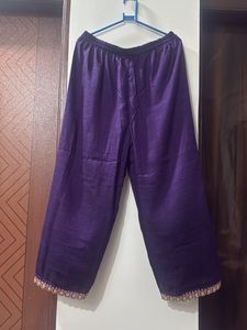 Vibrant Purple Embroidered Kurta Set