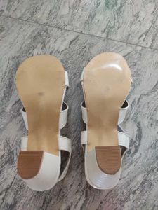Women's White Strappy Sandals