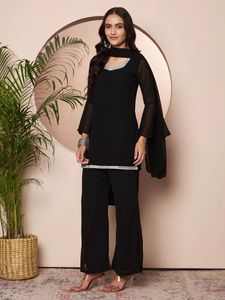 Y2k Elegant Black 90s Inspired Siyara Set