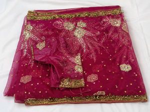 Magenta Designer Saree