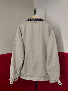 Men's Beige Bomber Jacket